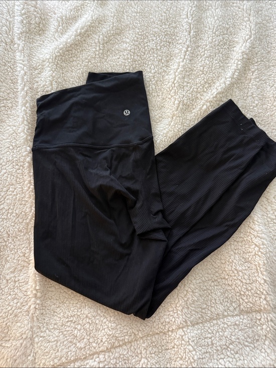 lululemon athletica Pants - lululemon athletica Black Ribbed Leggings
